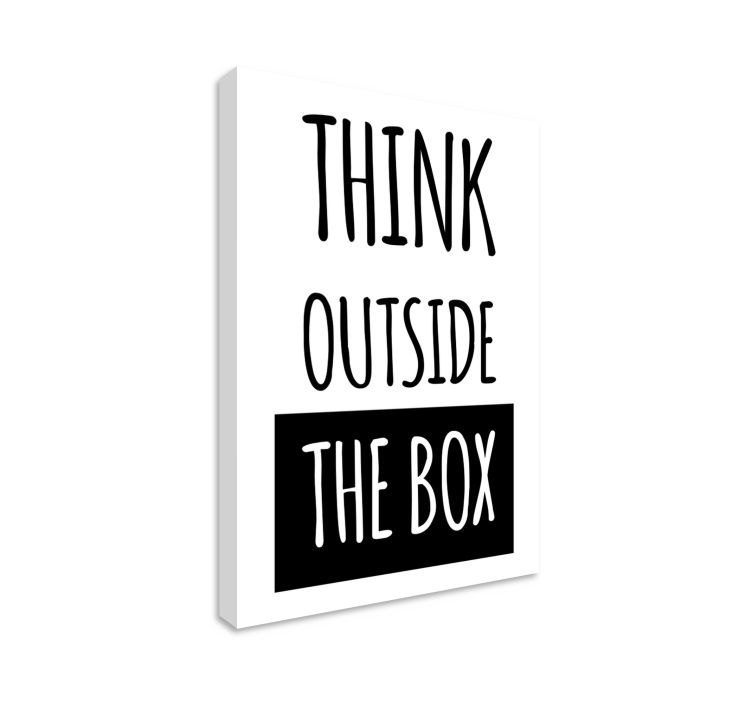 Obraz motywacyjny Myśl nieszablonowo - TenStickers