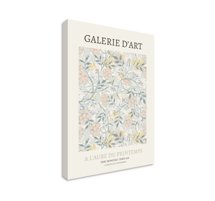 Obraz kwiaty i rośliny w wzory florystyczne - TenStickers