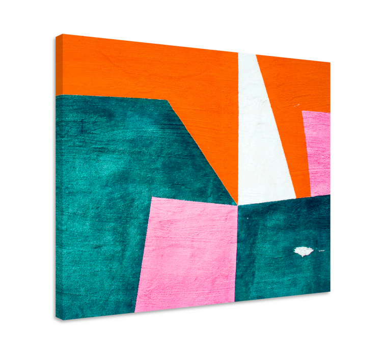 Obraz geometryczny kompozycja w odcieniach pomarańczy - TenStickers