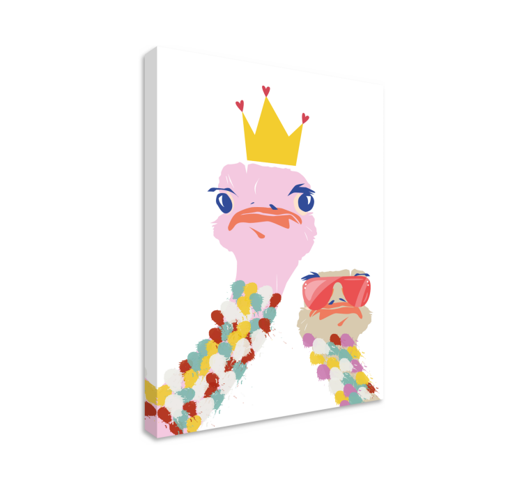 Obraz ze zwierzętami struś koronowany - TenStickers