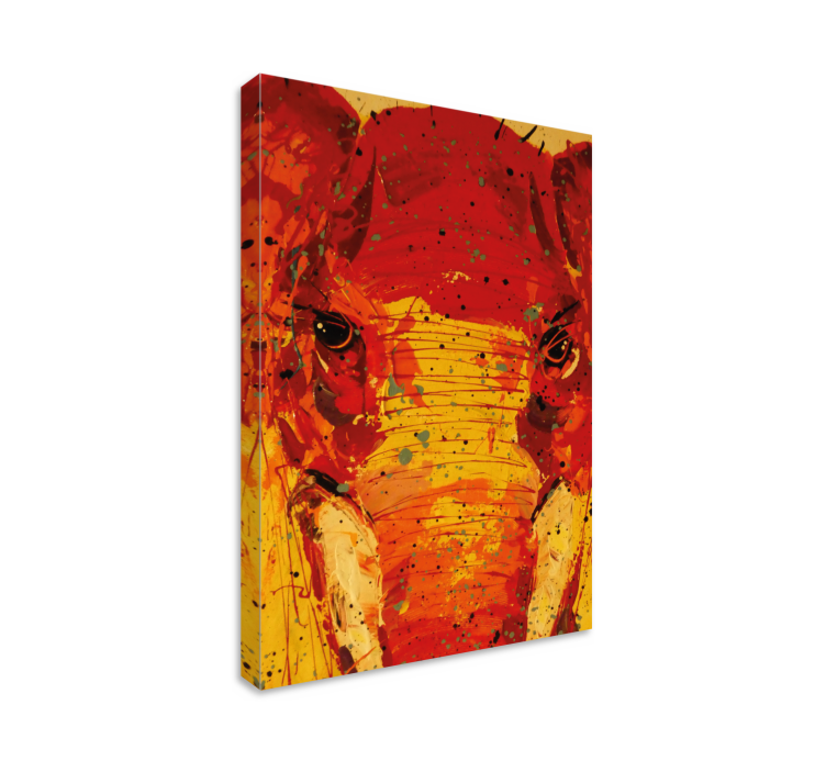 Obraz słonie żywy portret słonia - TenStickers