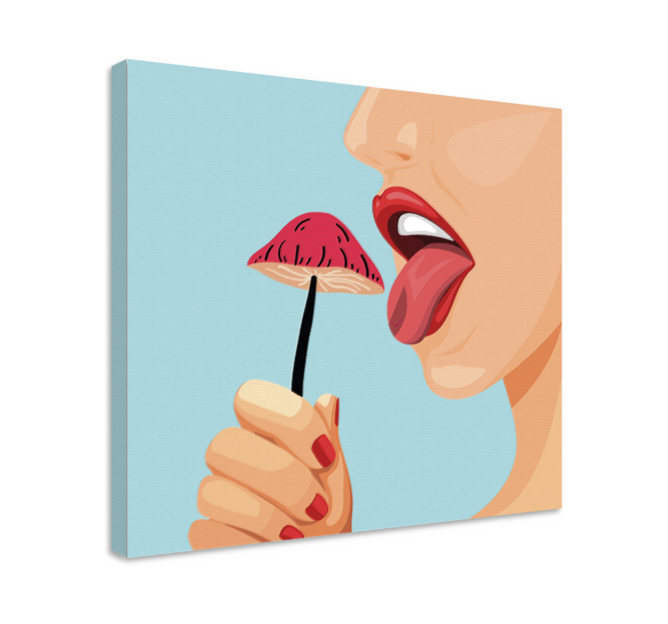 Obraz martwa natura przepyszna pokusa truskawkowa - TenStickers