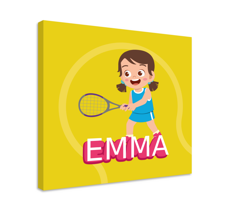 Obraz z kwiatami tenisistka emma - TenStickers