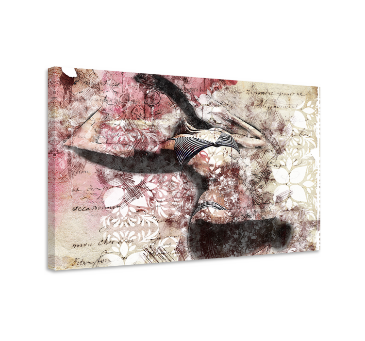 Obraz z postaciami sylwetka tancerza - TenStickers