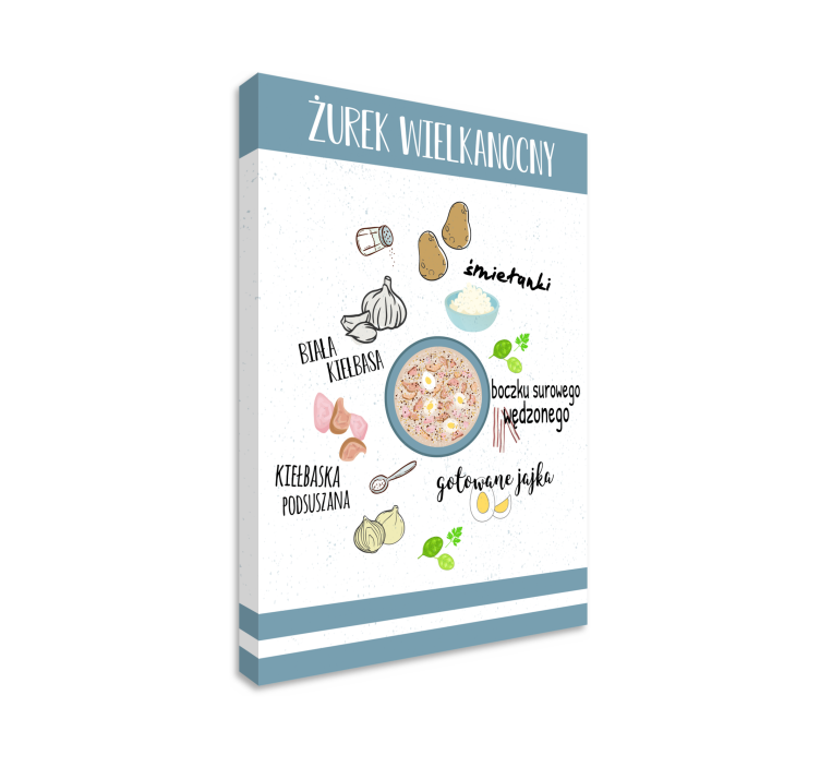 Obraz do kuchni "Żurek wielkanocny" - TenStickers