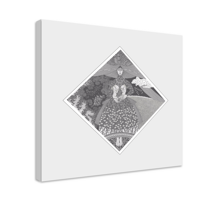 Obraz vintage "marzanna" z legend - TenStickers