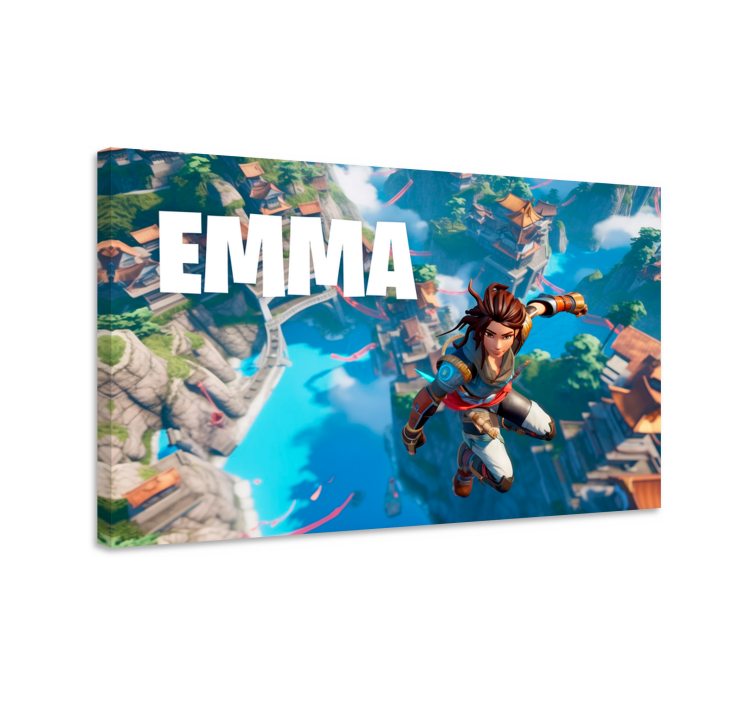 Obraz z imieniem wskoczyć w pustkę - TenStickers