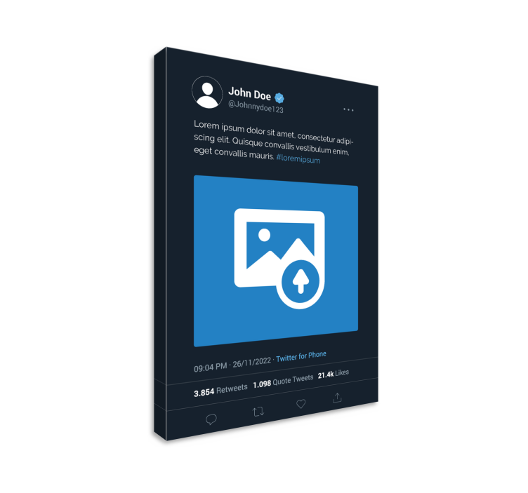 Obraz z imieniem x ekran twittera - TenStickers