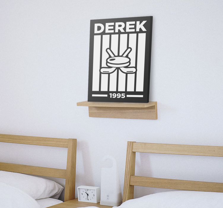 Obraz dla nastolatków spersonalizowany projekt hokejowy - TenStickers