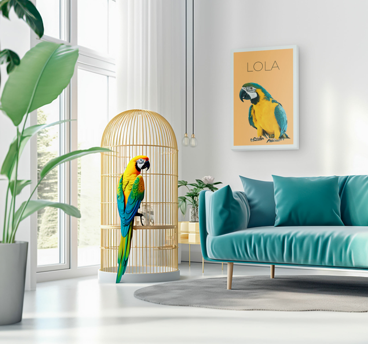 Obraz z imieniem i zdjęciem zwierzaka - TenStickers