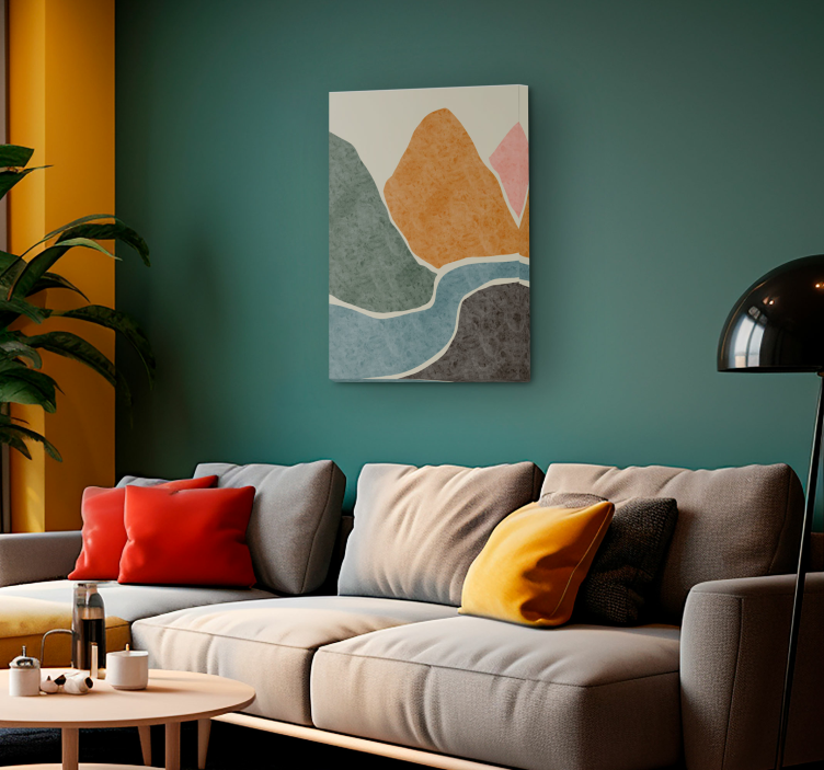 Obraz do salonu nowoczesna sztuka abstrakcyjna - TenStickers