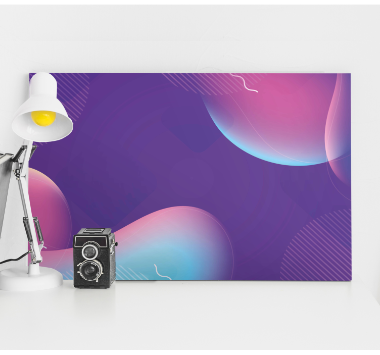 Nowoczesny obraz abstrakcyjne płynne formy - TenStickers