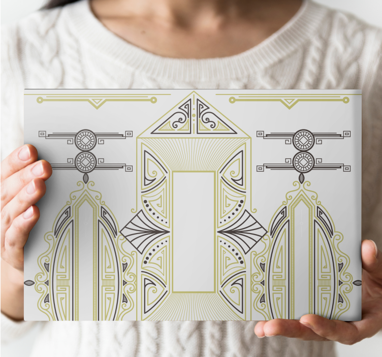 Nowoczesny obraz układ figur geometrycznych - TenStickers