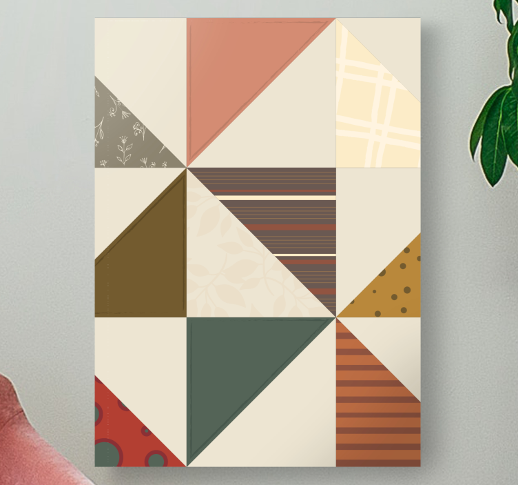 Obraz budda w geometrycznym mozaikowym wzorze - TenStickers