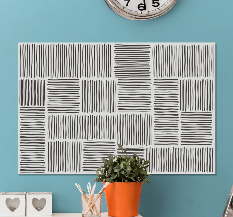 Obraz budda w teksturowane czarne linie - TenStickers