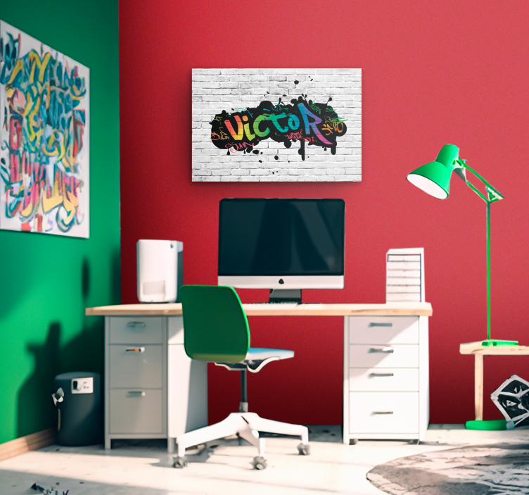 Obraz do sypialni niestandardowa nazwa graffiti - TenStickers