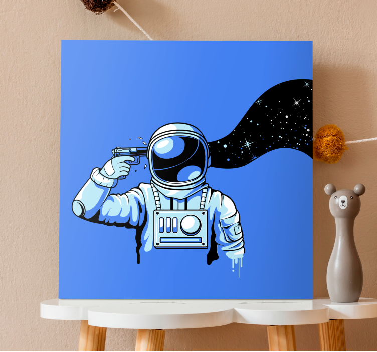 Obraz strzelanie do astronauty - TenStickers
