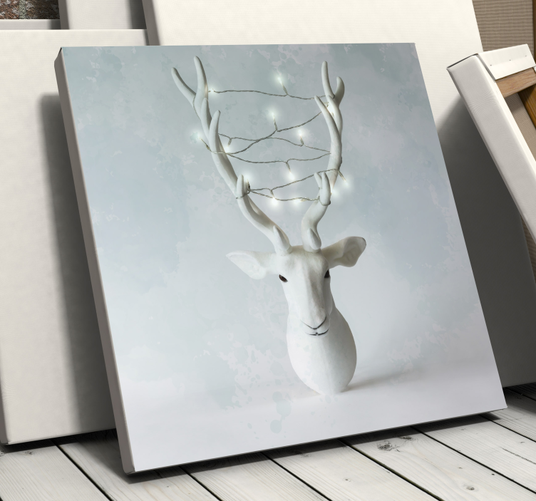 Obraz jelenie z wyeksponowanymi porożami - TenStickers