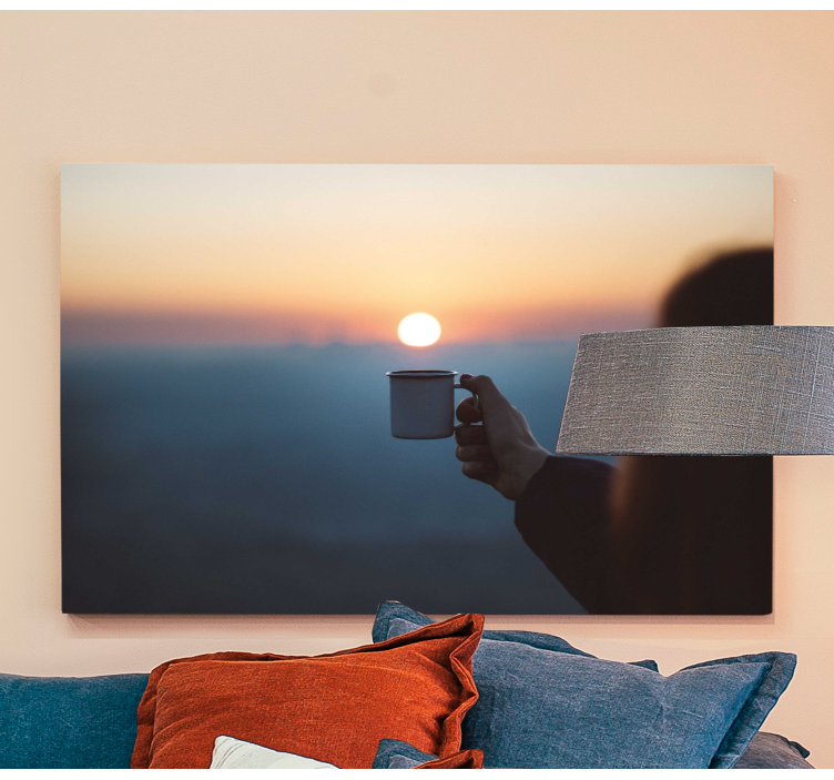 Obraz krajobrazy Krajobraz i kawa - TenStickers