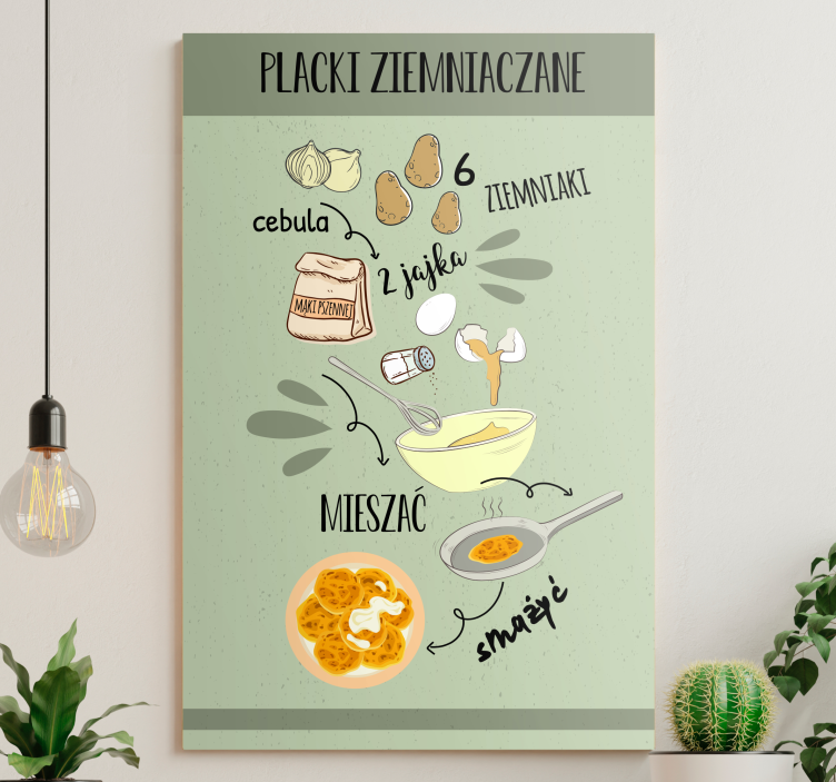 Obraz do kuchni Placki ziemniaczane - TenStickers