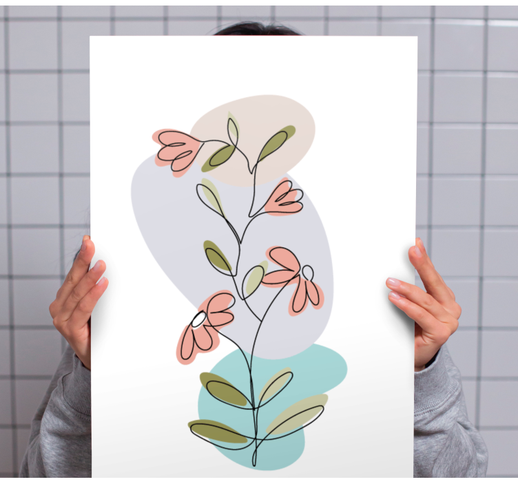 Obraz kwiaty i rośliny kompozycja botaniczna - TenStickers