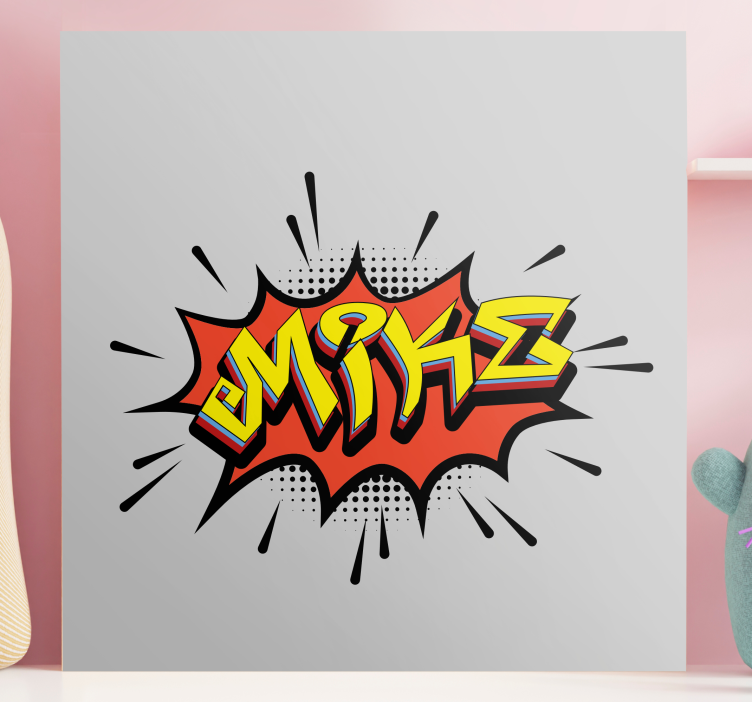 Obraz litery w stylu komiksowym - TenStickers