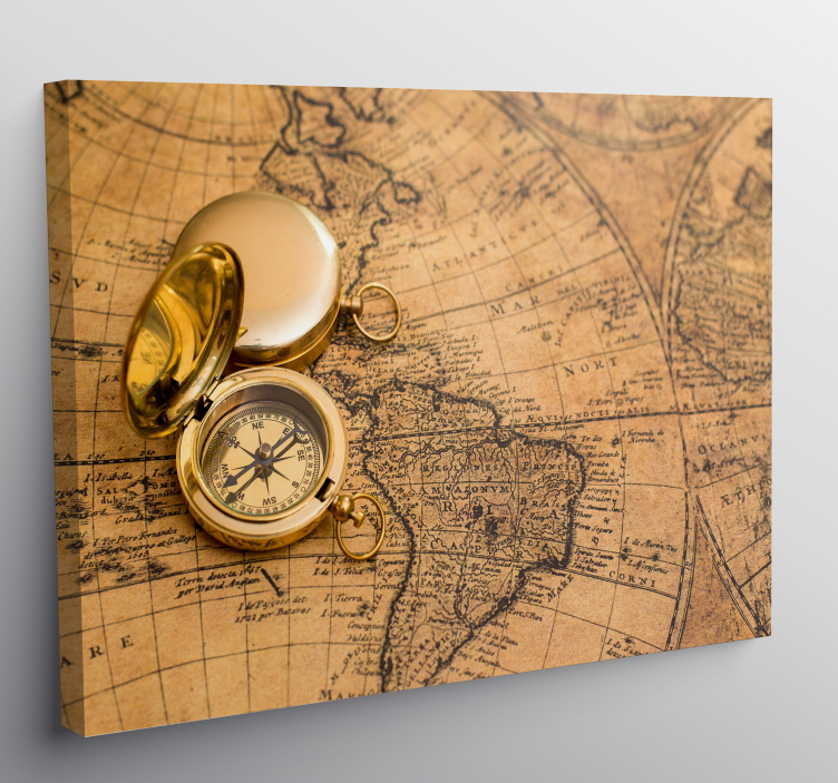 Obraz na ścianie Elegancka mapa świata - TenStickers