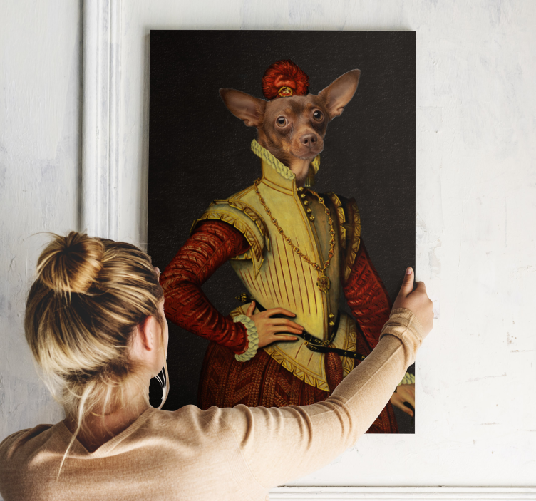 Obraz z psami Arystokrata pies - TenStickers