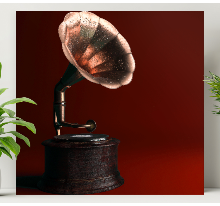 Obraz vintage gramofon w stylu klasycznym - TenStickers