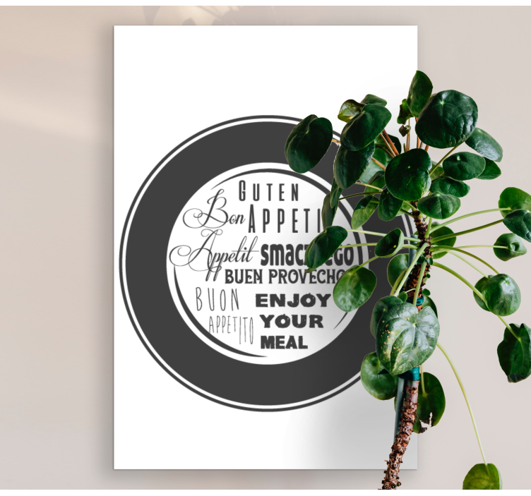 Obraz z napisami smacznego! - TenStickers