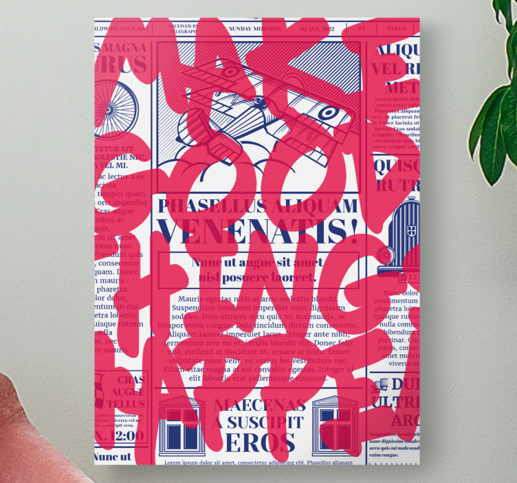 Obraz z napisami zrób dobre rzeczy - TenStickers