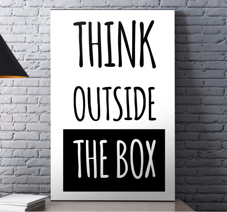 Obraz motywacyjny Myśl nieszablonowo - TenStickers