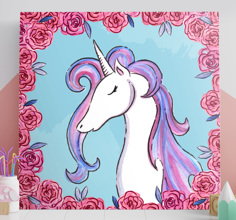 Obraz Unicornios tonos lila - TenStickers