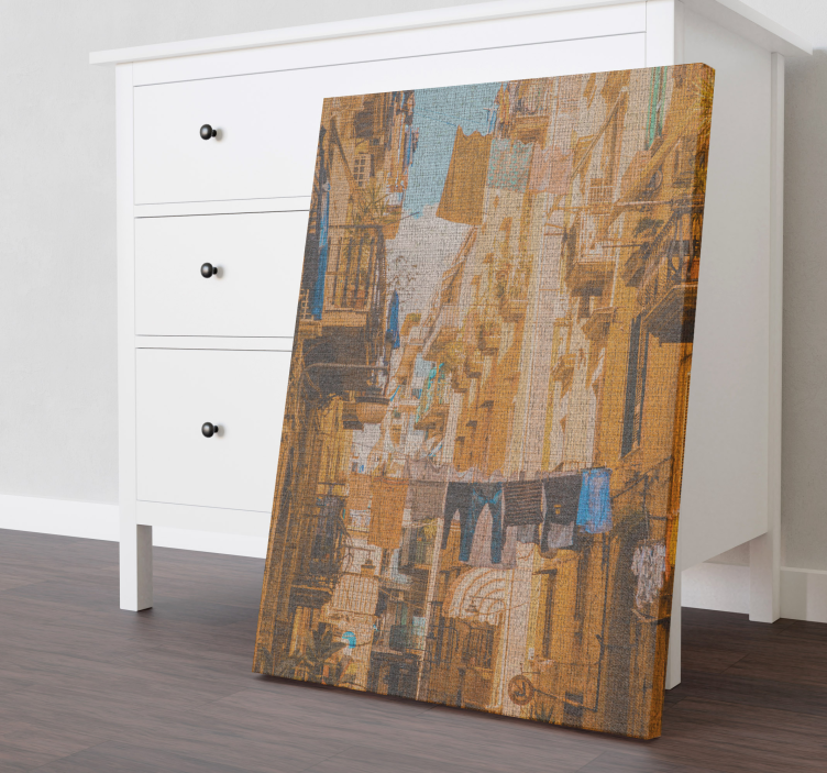 Obraz abstrakcja gobelin miejski - TenStickers