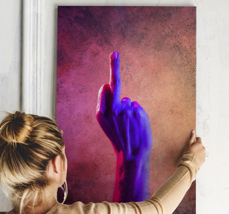 obraz młodzieżowy fuck off - TenStickers