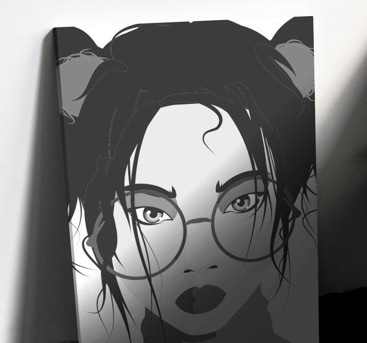 Obraz na korytarz Czarno-biała kobieta - TenStickers