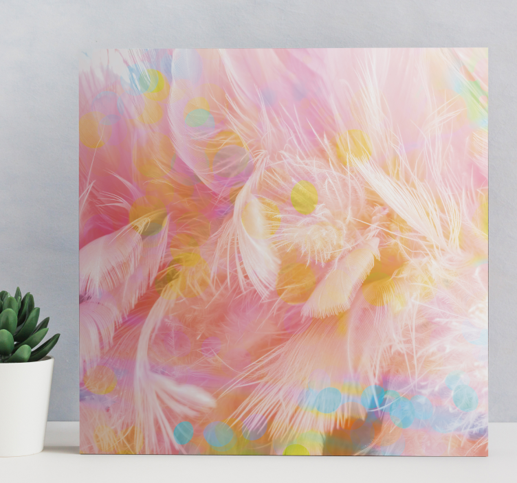 Obraz na korytarz Plumas colores - TenStickers