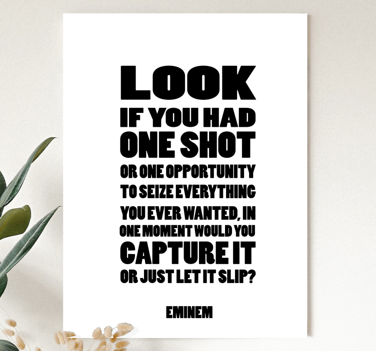 Obraz na płótnie one shot song lyric music - TenStickers