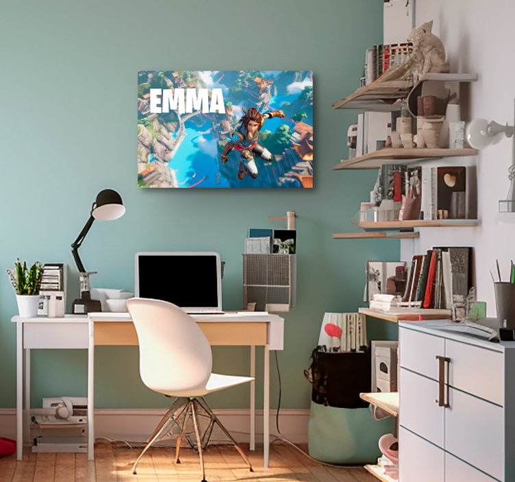 Obraz z imieniem wskoczyć w pustkę - TenStickers