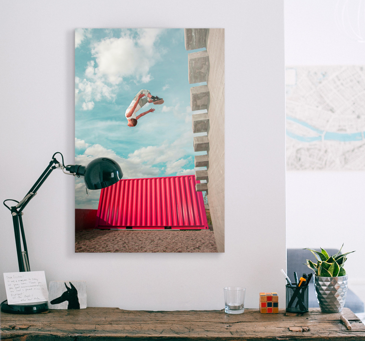 Projekt nadruku plakatu parkour - TenStickers