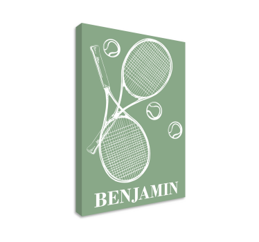 Obraz z imieniem dziecka Spersonalizowany tenis - TenStickers
