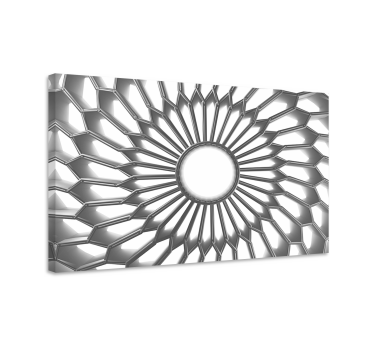 Obraz nowoczesny Mandala biały diament 3d - TenStickers