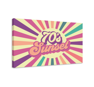 Obraz Geometryczne słońce lat 70 - TenStickers