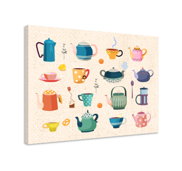 Obraz Vintage herbata kuchenna - TenStickers
