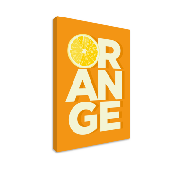 Obraz młodzieżowy tekst Orange  - TenStickers