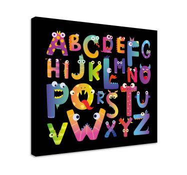 Obraz litery Alfabet dla dzieci - TenStickers