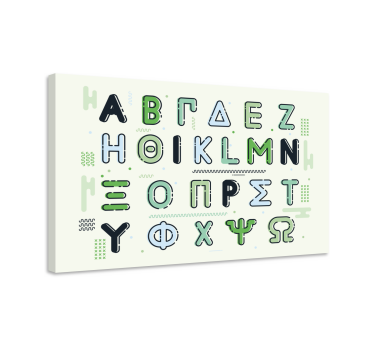 Obraz litery stylizowane postacie - TenStickers