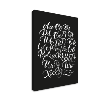 Obraz litery Alfabet w starym stylu - TenStickers