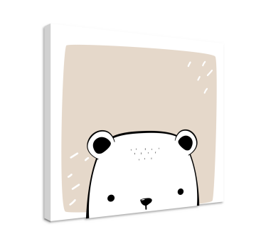 Obrazy ze zwierzętami Mały miś polarny - TenStickers