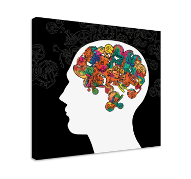 Obrazy abstrakcyjne Tryby mózgu - TenStickers